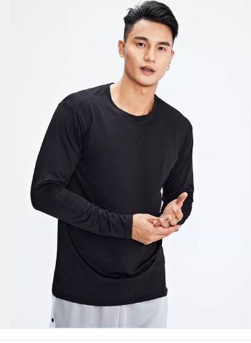 Dri fit long sleeve quick drying gym, basketball, training running sportswear