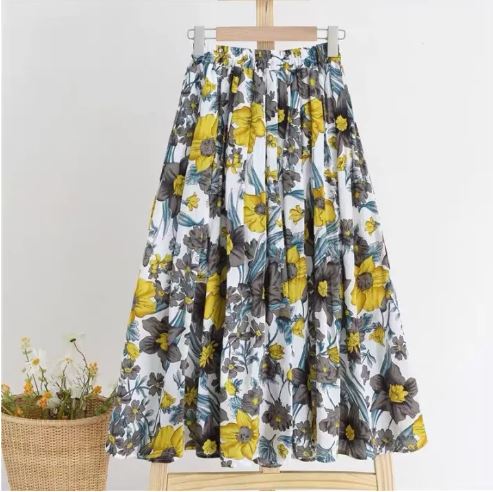 Floral Cotton Skirt