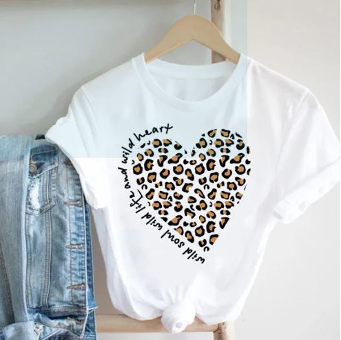 Love Heart Tee Top