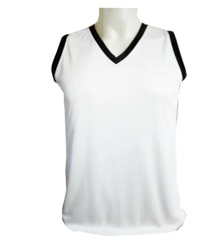 Plain Basketball Jersey White